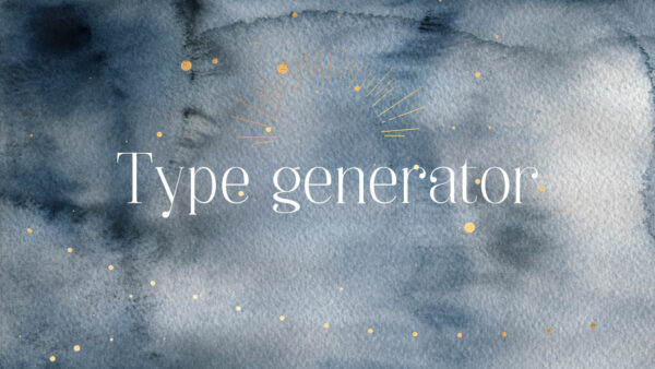 type generator human design